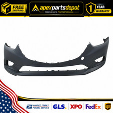 New Front Bumper Cover Fits 2014 Mazda 6 With Fog Lamp Holes Primed