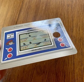 2002 Nintendo E3 E-READER DEMO GLOSSY BACK Game & Watch Manhole Rare