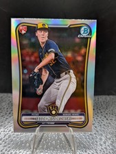 2026 Bowman Chrome Jacob Misiorowski RED RC Logo Rookie Variation SP #35 Brewers