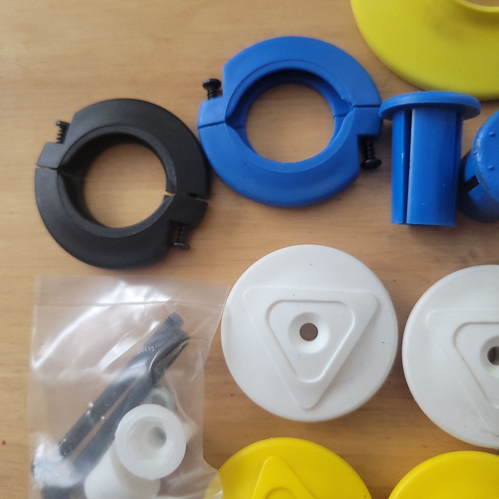 old School NOS  &  used  Ame Fini yellow grey  white  bmx bike grips