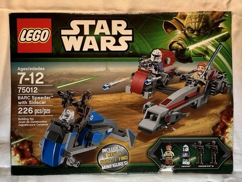 LEGO Star Wars BARC Speeder with Sidecar 75012 w/Minifigures, Missing 4 Pieces