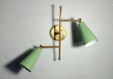 Handmade Brass Mid-Century Modern Wall Sconce Light Fixture