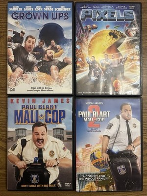 Kevin James Comedy Movie Collection: Grown Ups, Pixels, Paul Blart 1 &2
