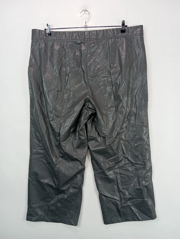 RIANI Pantalon Simili Cuir Femme Gris Casual (EU 48, 4XL, W42) - Photo 2/4