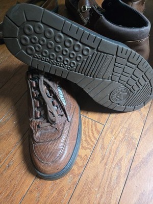 MEPHISTO 'MATCH' 11.5 Men BROWN FULL GRAIN LEATHER WALKING SHOE Orthotic Comfort