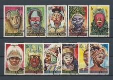 GUINÉE - 1965 YT 223 à 233 MASQUES - TIMBRES OBL. / USED