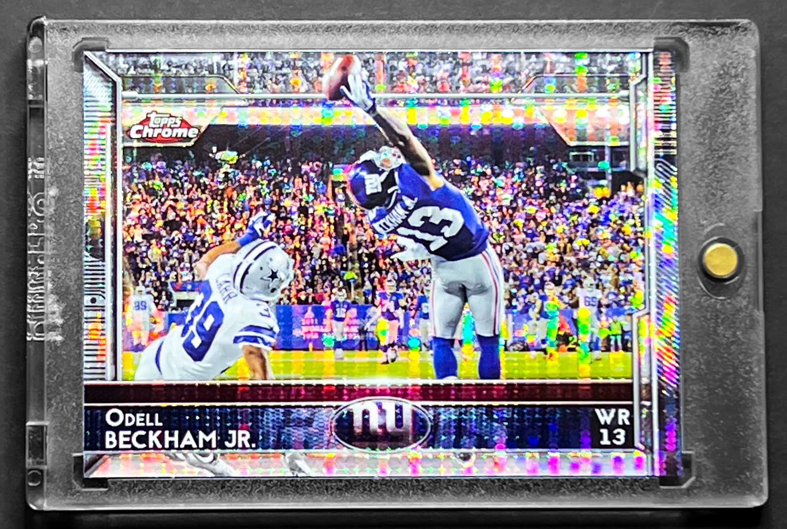 2015 Topps Chrome Odell Beckham Jr. Pulsar Refractor SP "The Catch" Giants