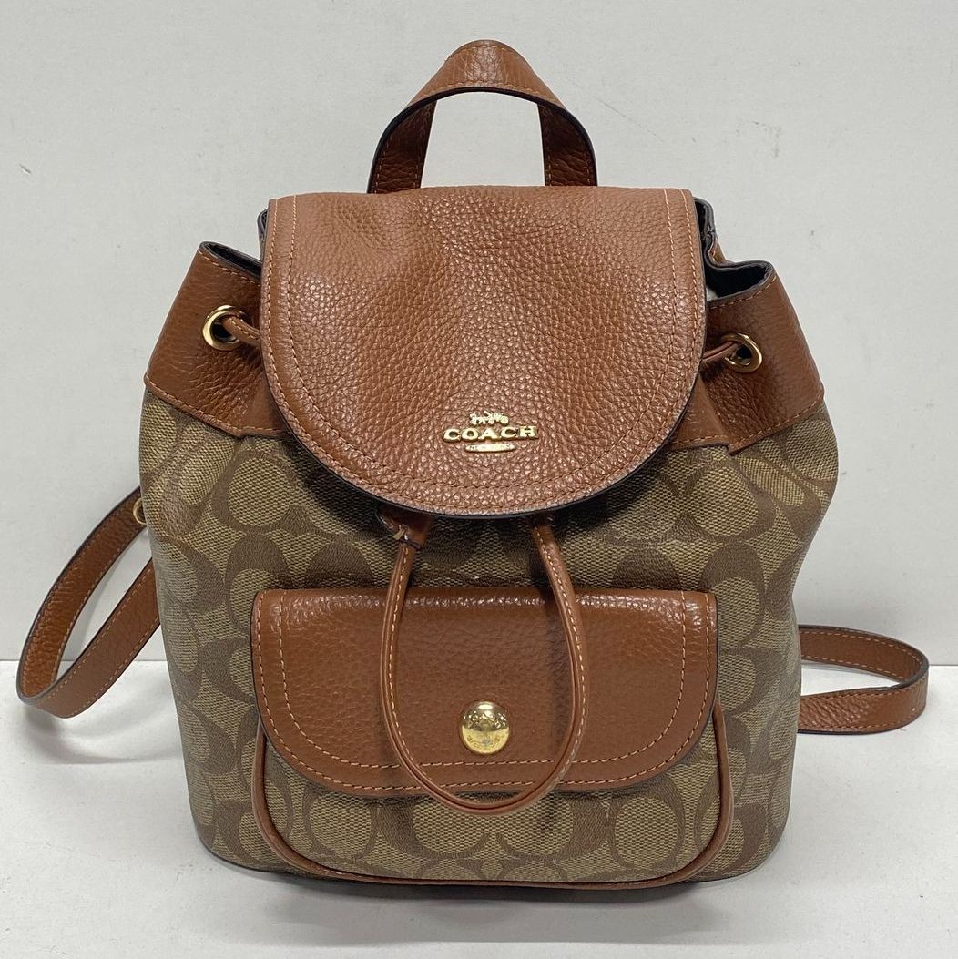 Coach Women's Drawstring Brown Backpack - image 1