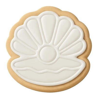 Classic Pearl Oyster Cookie Cutter & Stamp - 4x3.8