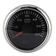 52mm/2in 6000RPM IP67 LCD Marine Tachometer Gauge, High Accuracy Aluminium