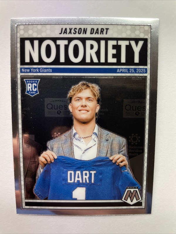 2025 Panini Mosaic - Notoriety Jaxson Dart #11 (RC)