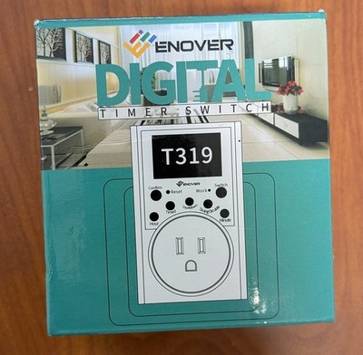 1 Pack TOGOAL T319 Plug-In Timer Switch Digital Outlet Timer