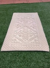 Set 3 tappeti sardi lavorazione artigianale "a pibiones" anni '90 zona Samugheo