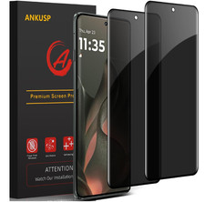 2 Pack MOTO Edge 2025 Privacy Screen Protector Anti-Spy , Anti-Scratch, Case