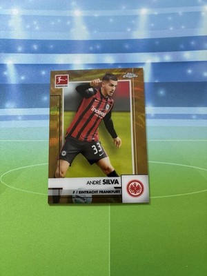 2020-21 Topps Chrome Bundesliga Andre Silva Gold /50 Eintracht Frankfurt b