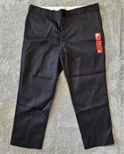 Dickies Mens Black Original Fit Work Pants Size 44x30 NWT NEW