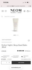 Image of Neom Perfect Nights Sleep Hand Balm 30ml