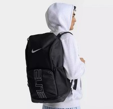 Nike Varsity Elite Backpack 32L Black Grey Navy Air Cushion Basketball HM9965