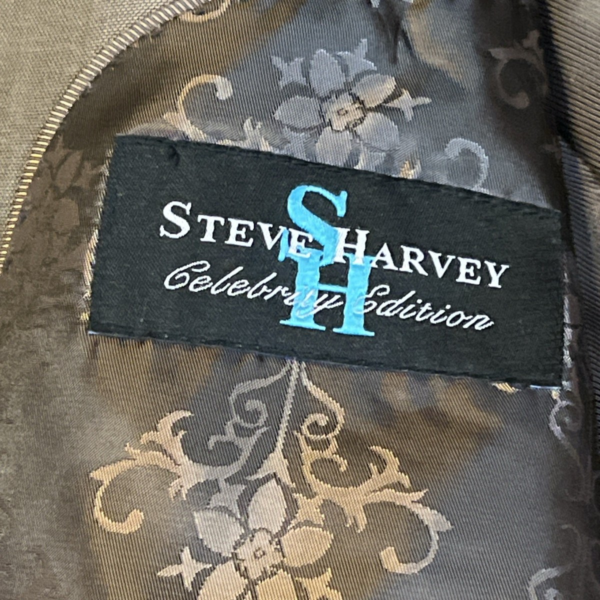 Men's Steve Harvey Celebrity Edition  Blazer 42L Suit Jacket Medium Brown View 3