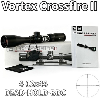 #ad Vortex Crossfire II 4 12x44 Riflescope 1in Reticle Dead Hold BDC CF2 31015 $99.99