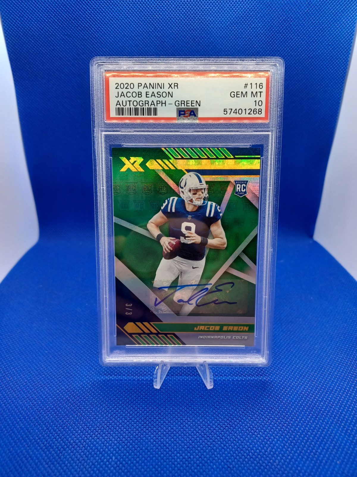 Jacob Eason Panini XR #116 Autograph-Green