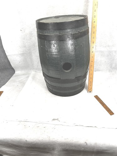 vintage wooden barrel keg cask 2 holes rum,water 17x10.5 Civil War Era original