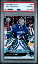2016 Upper Deck Thatcher Demko Young Guns #472 PSA 10 Vancouver Canucks (66)