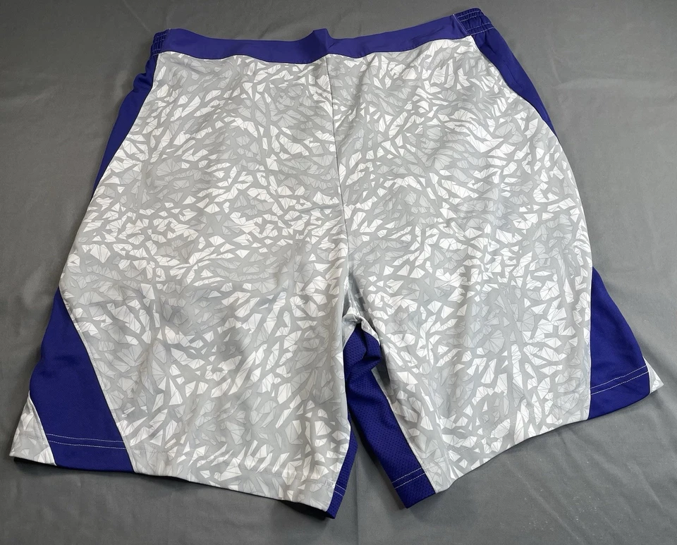 Pantalones Cortos Atléticos Nike Air Jordan Fragmentados Estampado Elefante Gris/Púrpura Para Hombres 4XL Foto 2 de 4