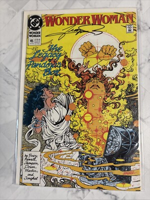 Wonder Woman #49 (DC 1990) 2X SIGNED GEORGE PEREZ & JILL THOMPSON | eBay