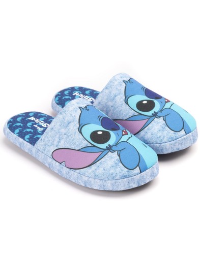 Disney Blue Lilo and Stitch Mule Slippers Womens - Picture 2 of 21