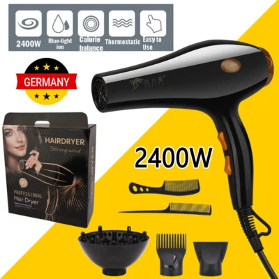 MARKENLOS Profi Haartrockner Haarföhn Föhn 2400W Fön Trockner Haare Dryer Haarfön Diffusor