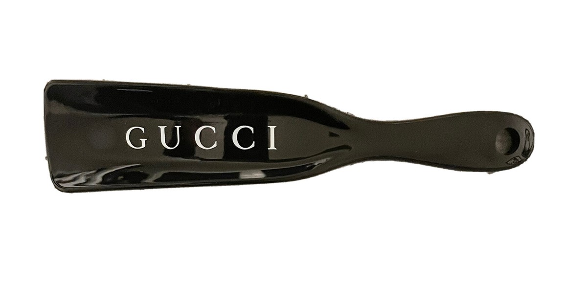 GUCCI Shoe Horn 7 Designer Logo Black Heavy Plastic NEW In Wrapper eBay