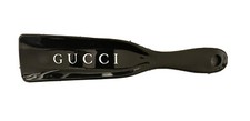 GUCCI Shoe Horn 7" Designer Logo - Black Heavy Plastic NEW In Wrapper