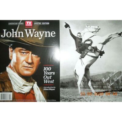 JOHN WAYNE tv guide AMERICAN ICON 100 yrs out west ETHAN WAYNE special editon