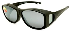 OTG Over-The-Glasses Large Polarized Gray Lens Ventilated Black sideview frame 
