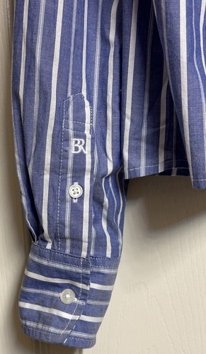 NEW BANANA REPUBLIC Women's The Boxy Crop Cotton Button Down Shirt Stripe Sm NWT - Picture 4 of 7