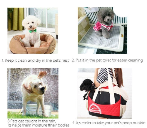 60x90cm 60x60cm XL/L Puppy Dog Training Pads Pet Toilet Pee Pads Mat Absorbent - Picture 6 of 22