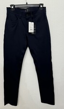 Theory Tech Raffi Compact Ponte Pant Men's Sz28x32 Navy Slim Tapered NWT