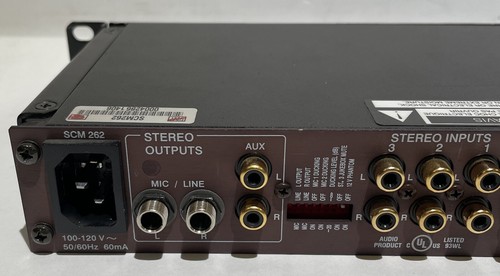 Shure SCM262 2-Channel Microphone Mixer SCM-262 Portable Stereo U245230 - Picture 3 of 8