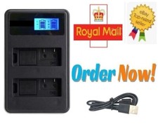 DUAL SLOT FOR Canon LP-E6 EOS 5DS R 6D 7D 80D 60Da 70D Camera Battery Chargers