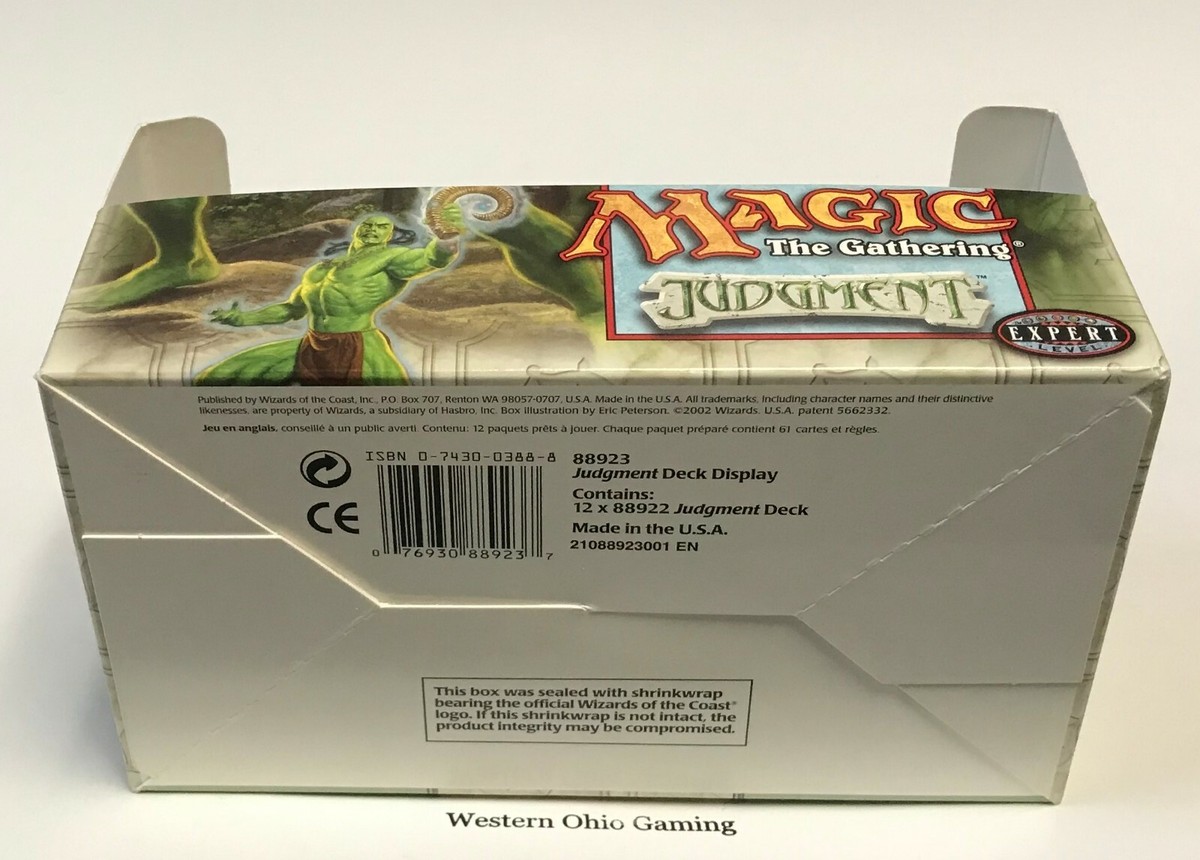 Magic the Gathering EMPTY Judgment Theme Deck Box READ USED MTG