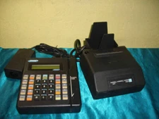 Hypercom T7E 020002-088 F Credit Card Machine w/ Printer and Adapter