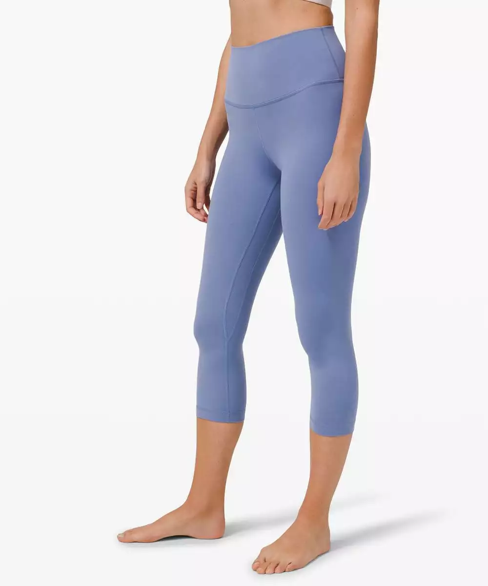 NWT Lululemon Align HR Crop 21 Capri Length - Size 4 Water Drop