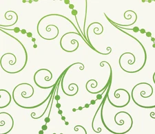 Green Swirling Vines Tissue Paper # 907 ~ 10 Sheets ~ 20" x 30"