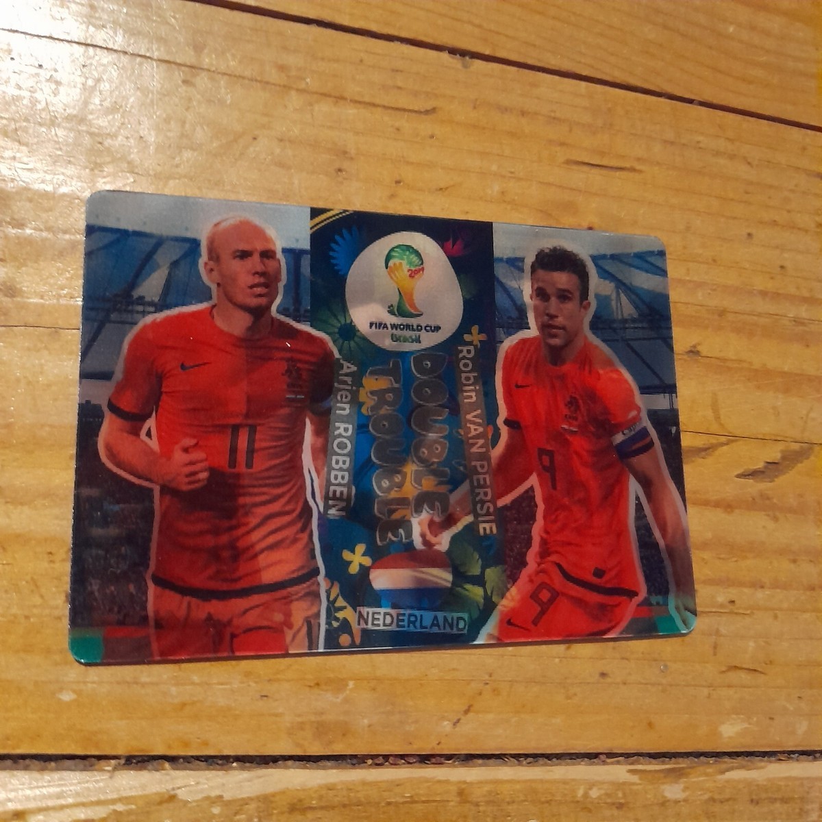Arjen Robben/van Persie 2014 Panini World Cup Double Trouble