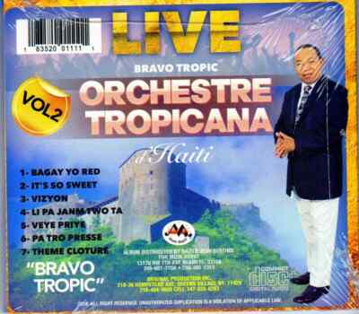 ORCHESTRE TROPICANA Live - BRAVO TROPIC - VOL.2 - Haitian CD | eBay