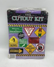 Vinyl Cutout Kit Cut Along Old People Based 11 Assorted Cutouts