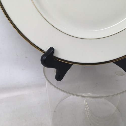 Lenox Mansfield 10 5/8” Dinner Plate Gold Trim Presidential Collection Lot of 2 - Picture 5 of 10