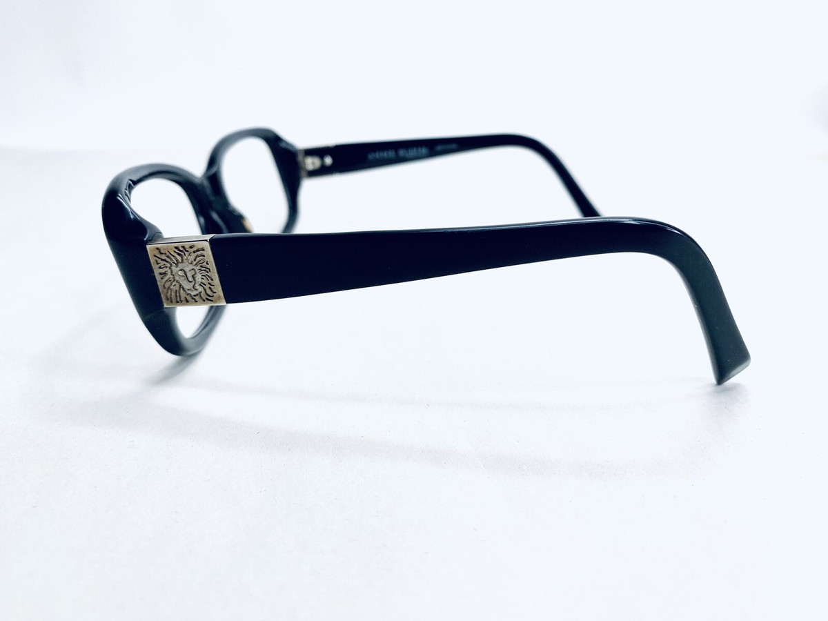 Anne Klein Black Silver Lion Oversize Eyeglasses AKNY3120  display picture 1