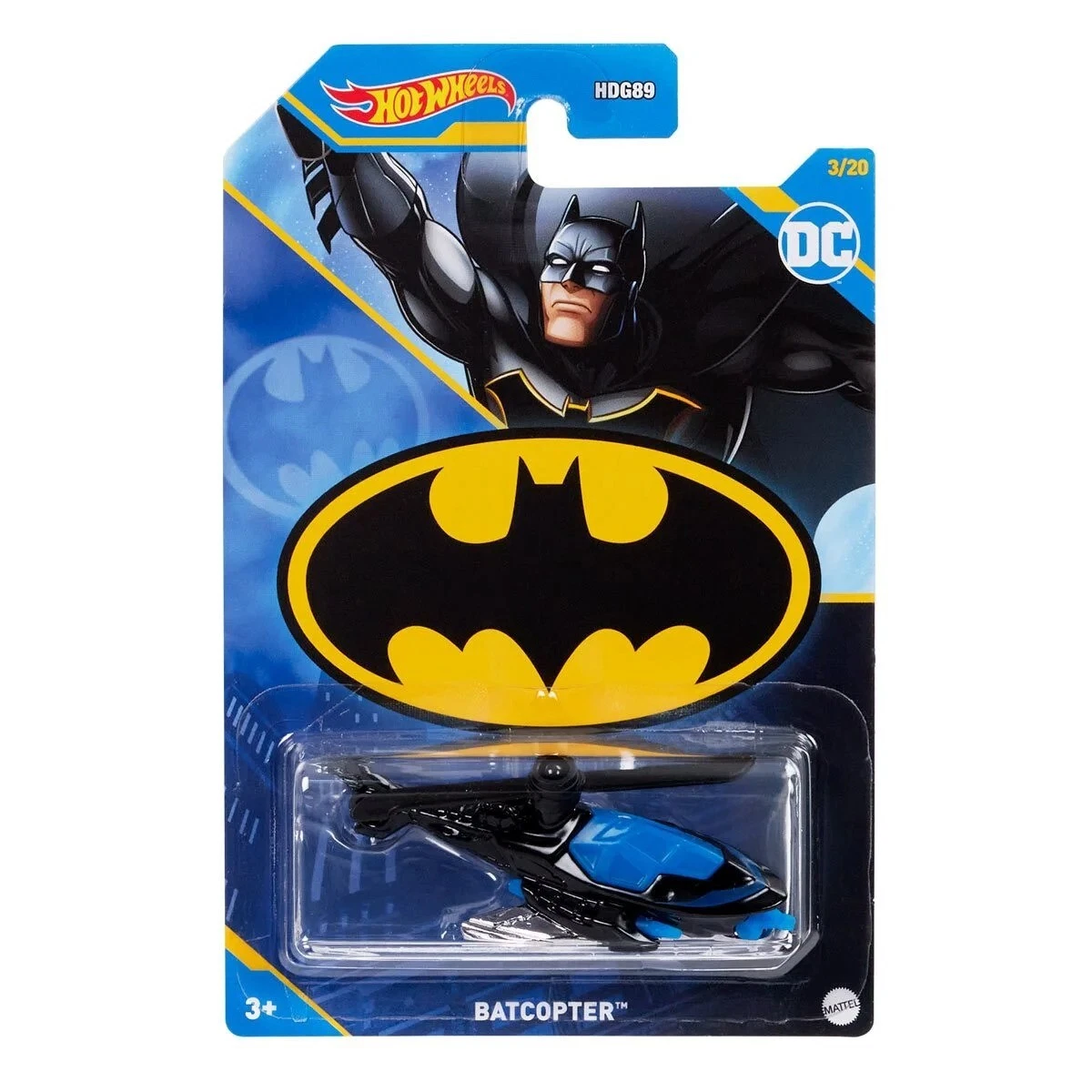 Hot Wheels Batman Batcopter Metal Batman Airplane Metal Diecast